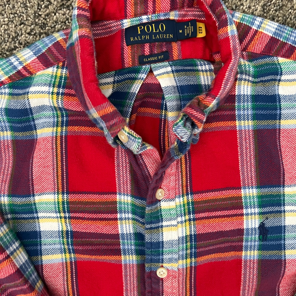 Ralph Lauren Red and Blue Plaid Shirt